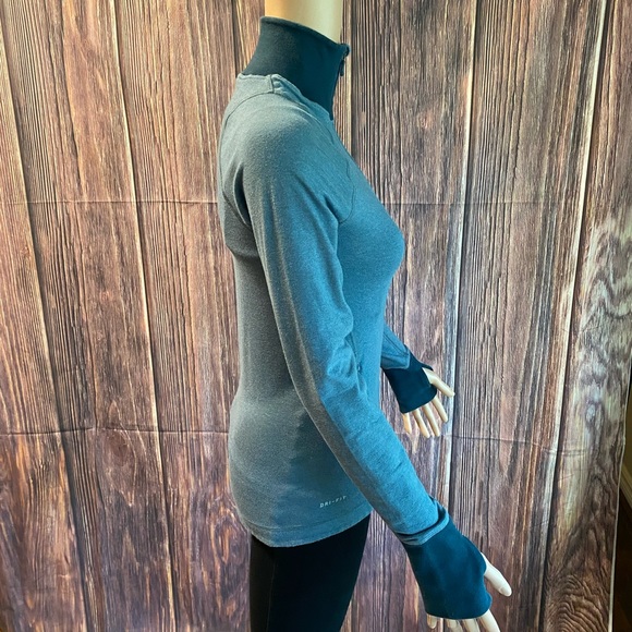 Nike Dri-fit size small stretchy athletic workout light and dark blue jacket - Picture 3 of 16